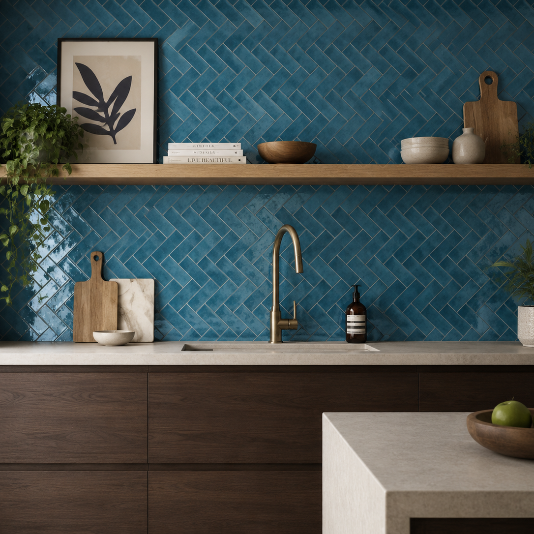 Palais Glacier Gloss Wall Tile 20x6.5cm