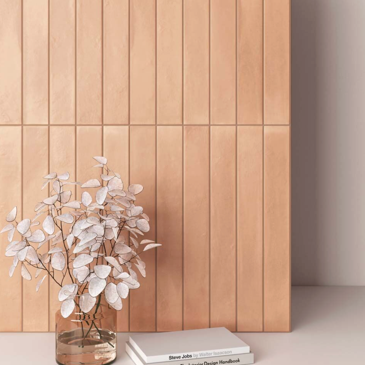 Mediterrano Orange Porcelain Wall Tile 5x40cm