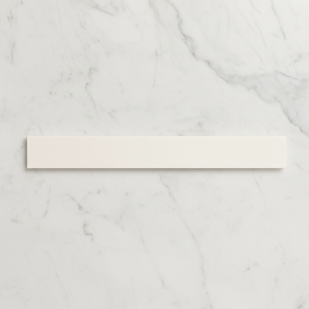 Mediterrano White Porcelain Wall Tile 5x40cm