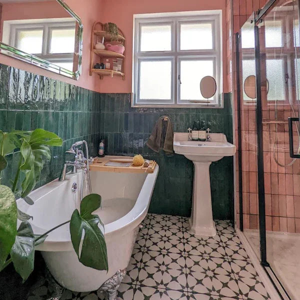 Lume Forest Green Wall And Floor Tiles 6x24cm - Metro Tiles