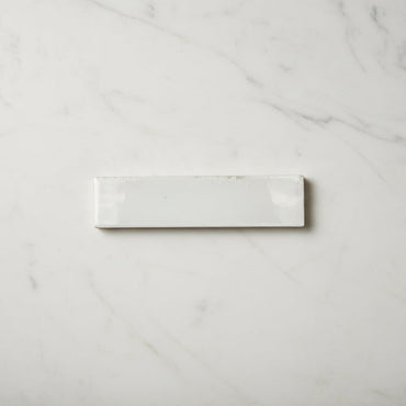 Lume White Wall And Floor Tiles 6x24cm