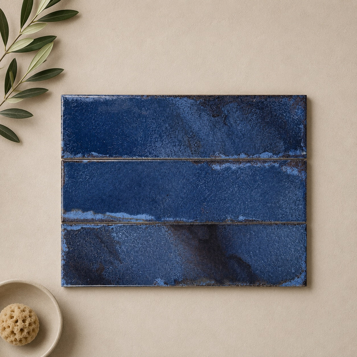 Realm Blue Wall Tile 31.5x8cm