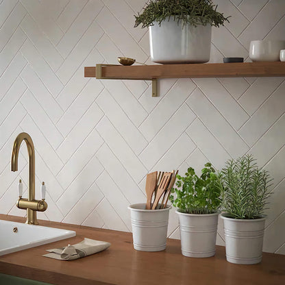 Countrywide Bone Handmade Effect Wall Tile 7.5x30cm