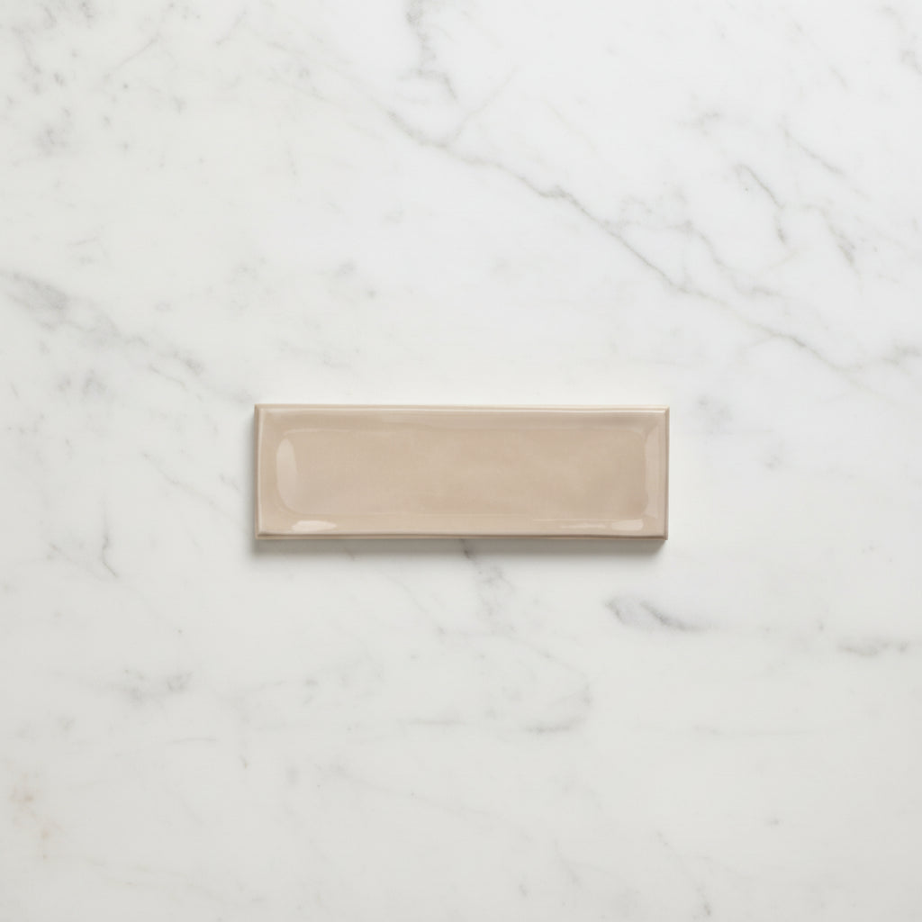 Riviera Soft Pink Ripple Gloss Wall Tile 6.5x20cm
