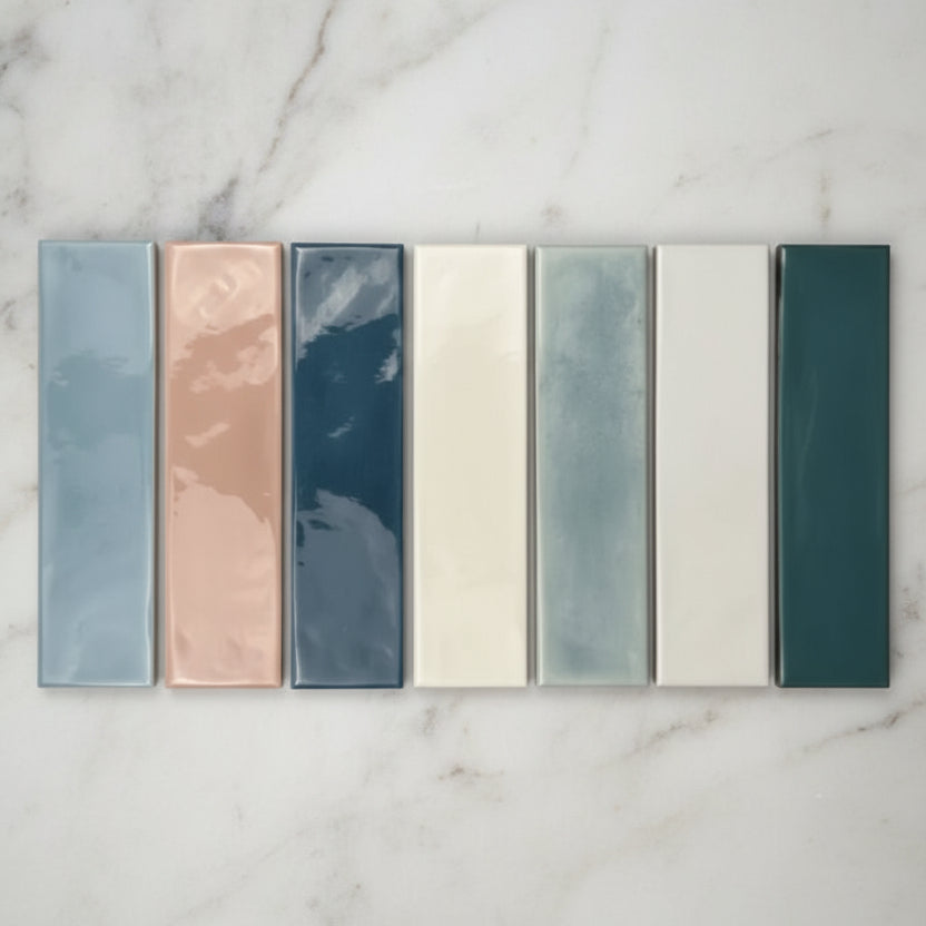 Opal Sky Gloss Wall Tiles 7.5x30cm