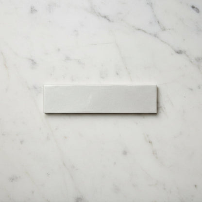 Opal White Gloss Wall Tiles 7.5x30cm
