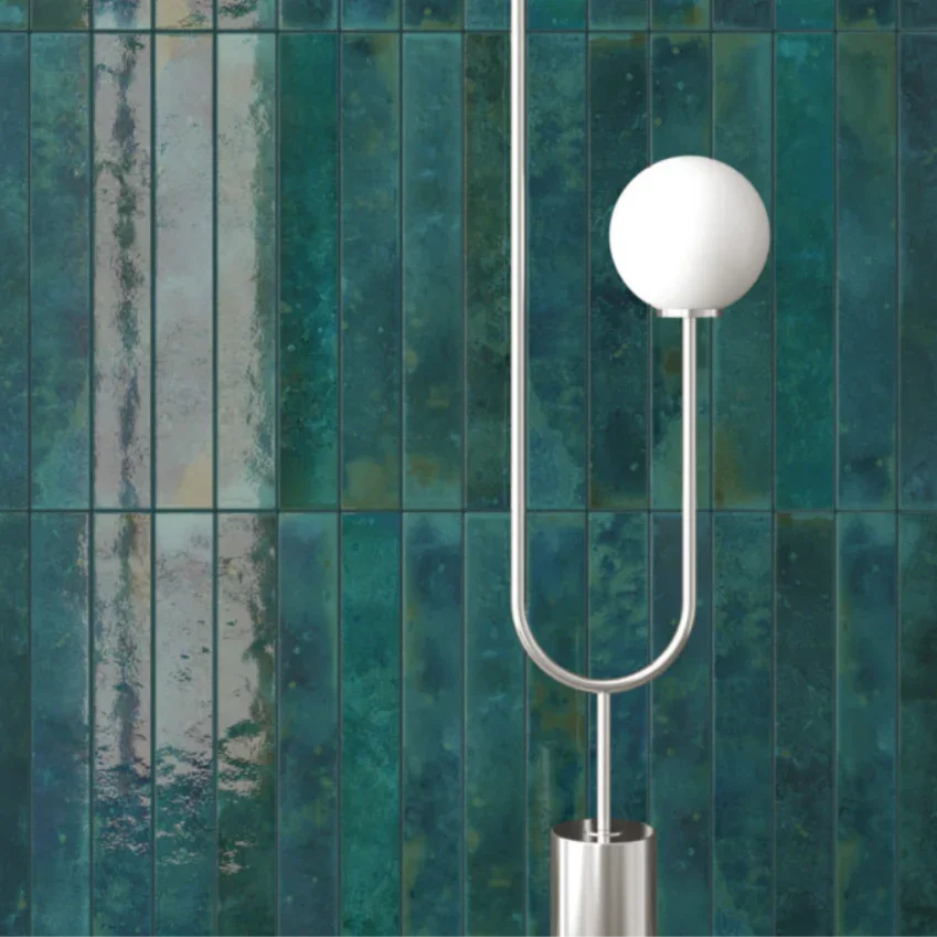 Subway Turquoise Wall Tile 5x40cm - Metro Tiles