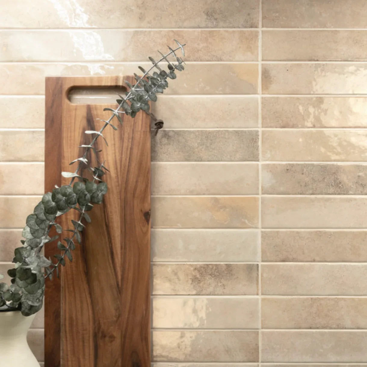 Subway Cream Wall Tile 5x40cm - Metro Tiles