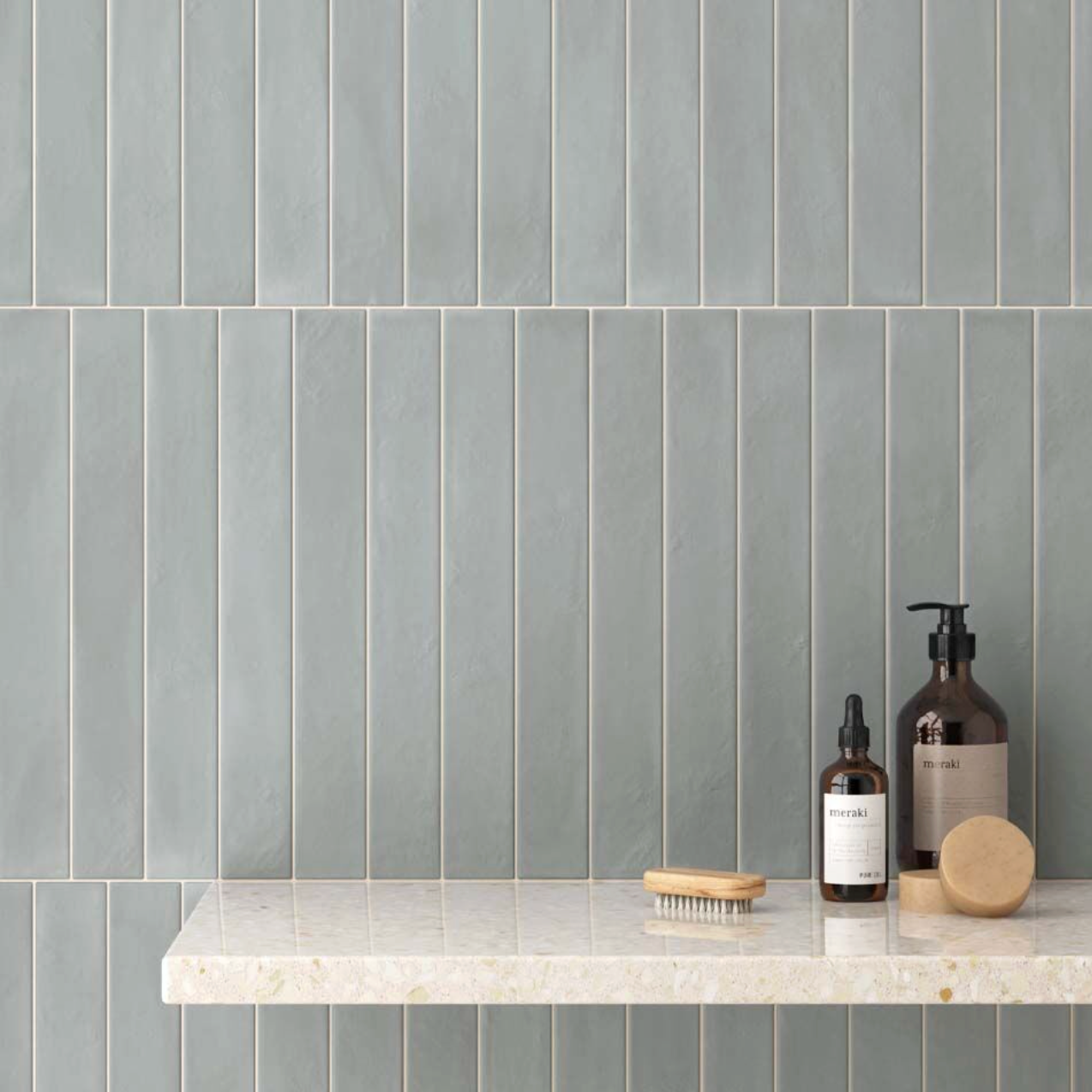 Mediterrano Blue Porcelain Wall Tile 5x40cm