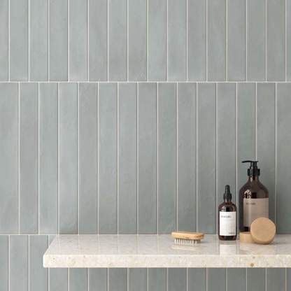 Mediterrano Blue Porcelain Wall Tile 5x40cm