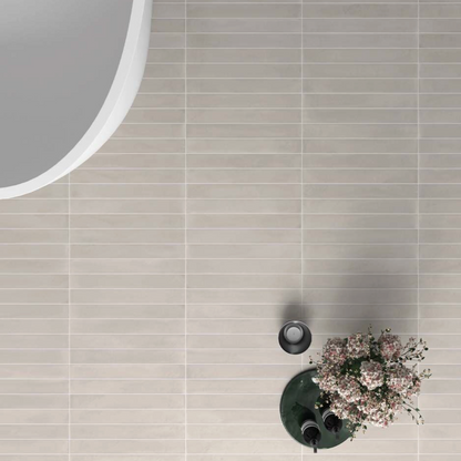 Mediterrano Bone Porcelain Wall Tile 5x40cm