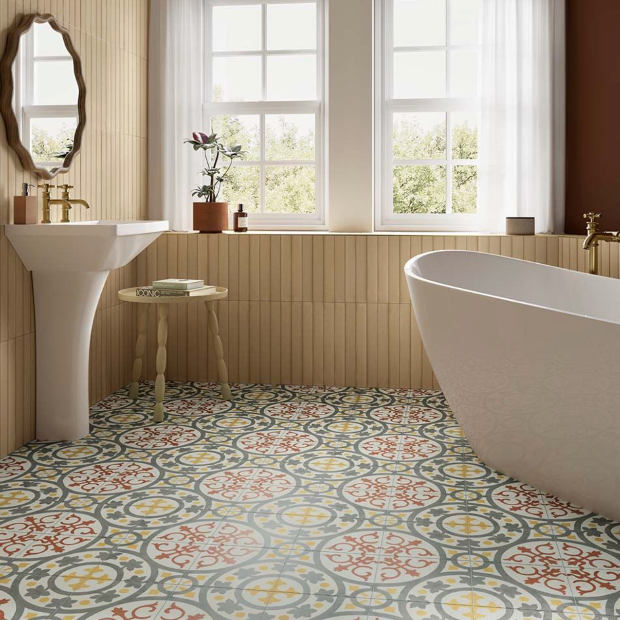 Mediterrano Golden Clay Porcelain Wall Tile 5x40cm