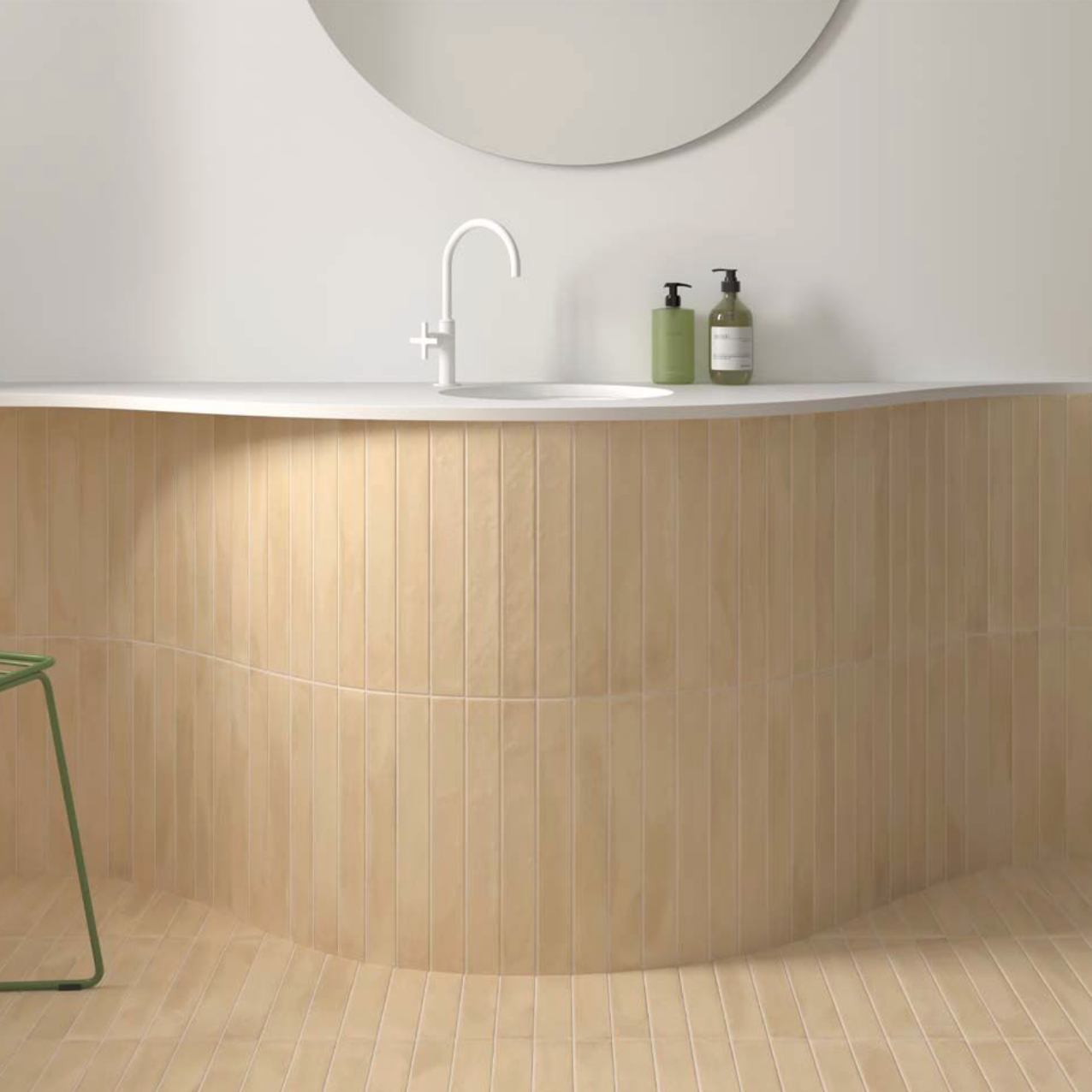 Mediterrano Golden Clay Porcelain Wall Tile 5x40cm
