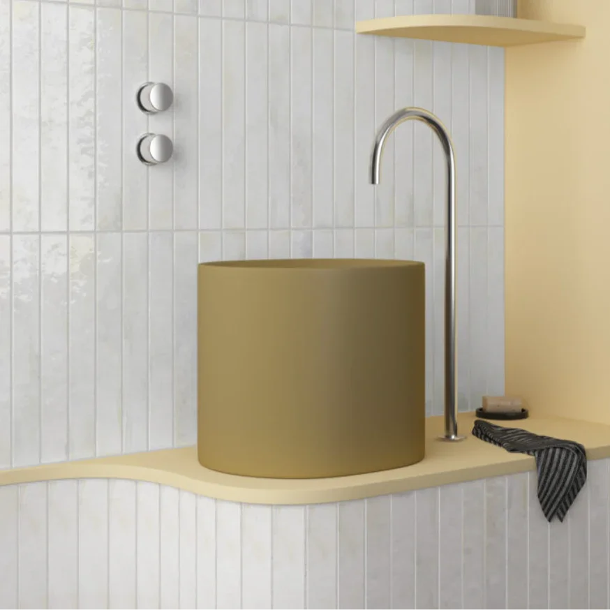 Subway White Wall Tile 5x40cm - Metro Tiles