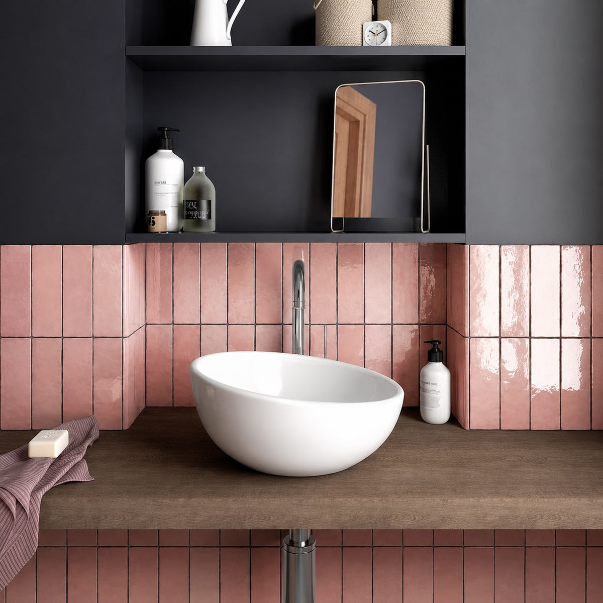 Artesano Rose Wall Tiles 6.5x20cm