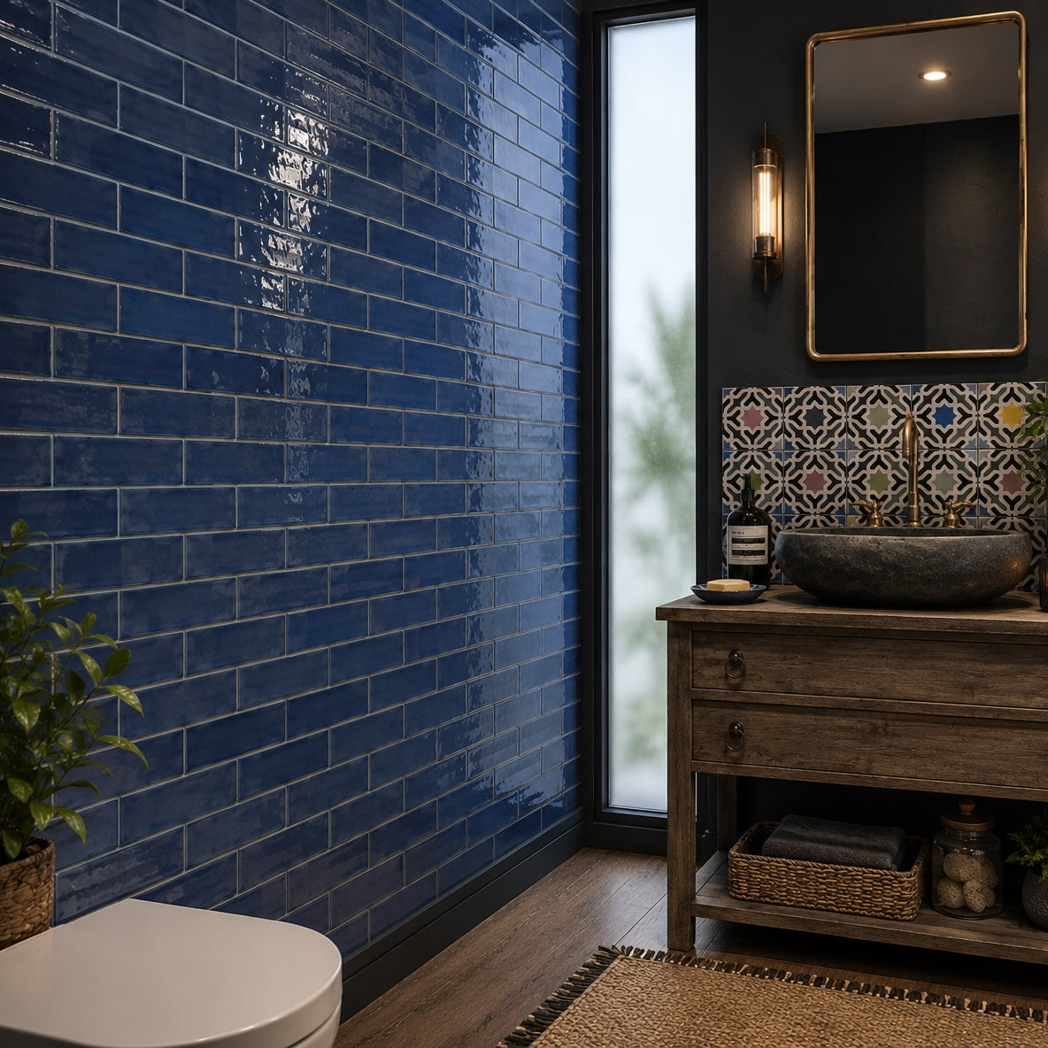 Artesano Blue Wall Tiles 6.5x20cm