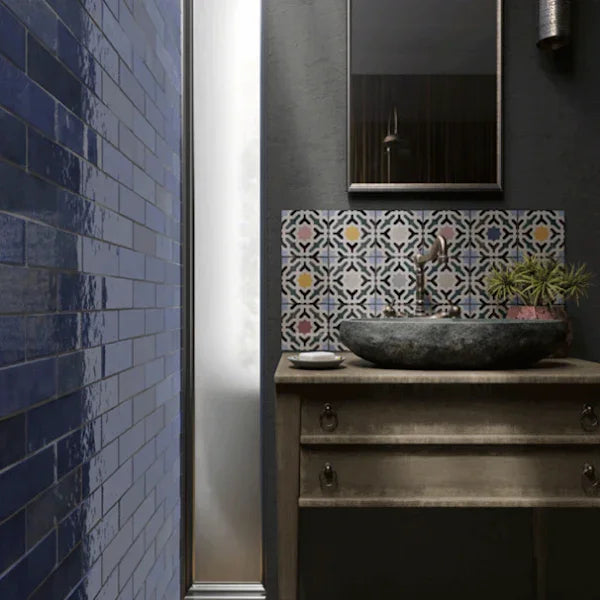 Artesano Colonial Blue Wall Tiles 6.5x20cm - Metro Tiles