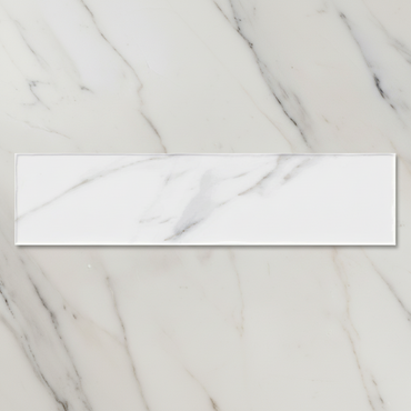 Chelsea White Marble Porcelain Tile 6x25cm