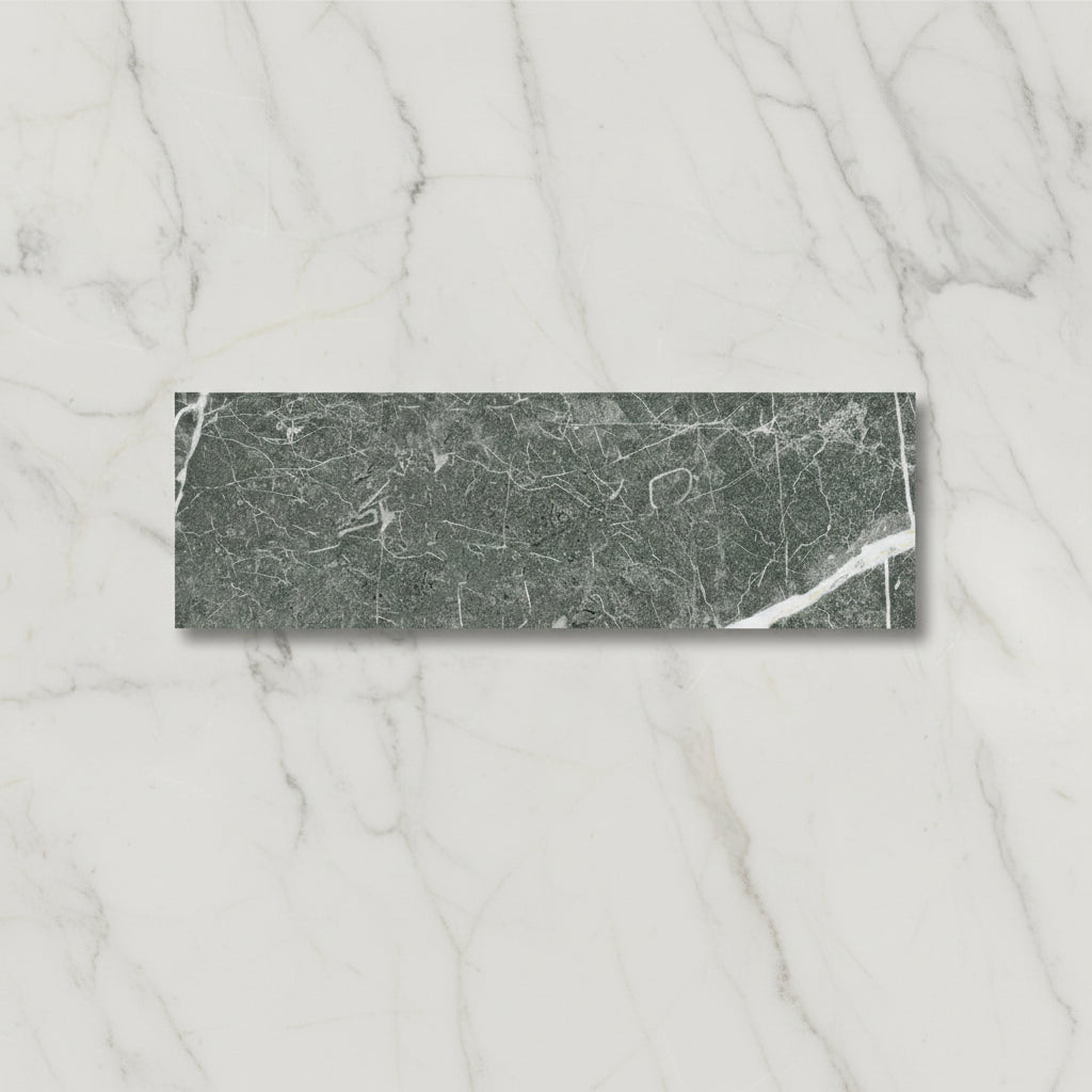Chelsea Green Marble Porcelain Tile 6x25cm