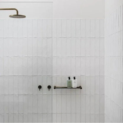 Cotswold White Matt Handmade Effect Wall Tiles 7.5x30cm - Metro Tiles
