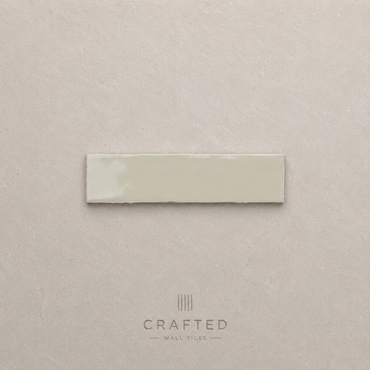 Countrywide Mushroom Handmade Effect Wall Tile 7.5x30cm
