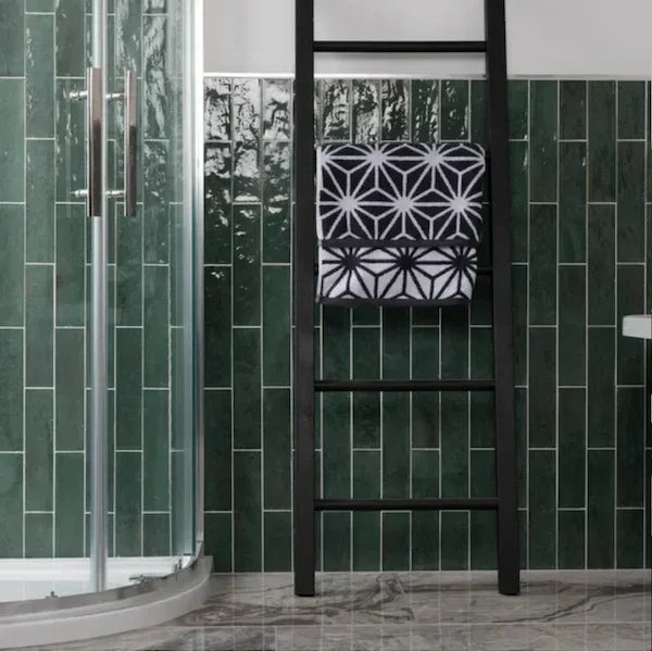 Rio Jungle Green Gloss Wall Tiles 7.5x30cm - Metro Tiles