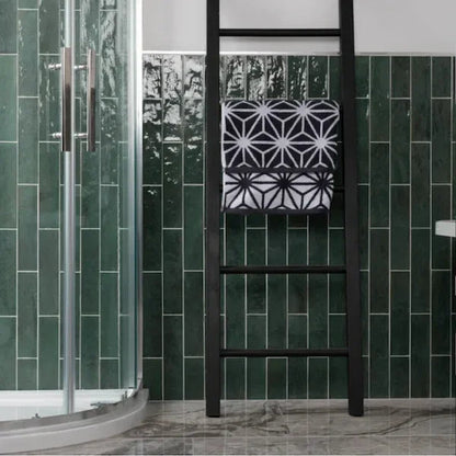 Rio Jungle Green Gloss Wall Tiles 7.5x30cm - Metro Tiles