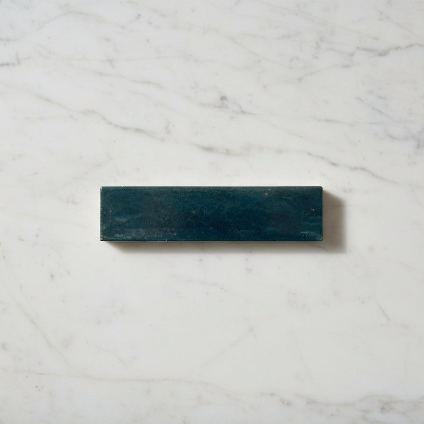 Lume Ink Blue Wall And Floor Tiles 6x24cm