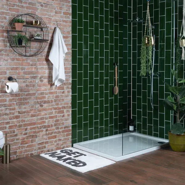 Metro Bottle Green Flat Gloss 10x20cm - Metro Tiles