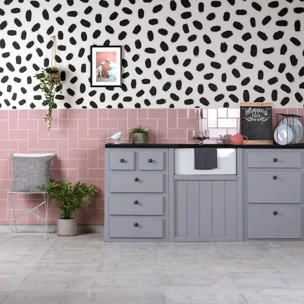 Metro Pink Flat Gloss 10x20cm - Metro Tiles
