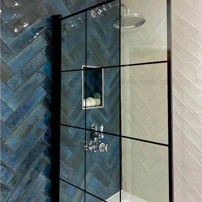 Verona Ink Blue Wall Tiles 7.5x30cm
