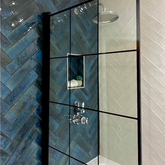 Verona Ink Blue Wall Tiles 7.5x30cm