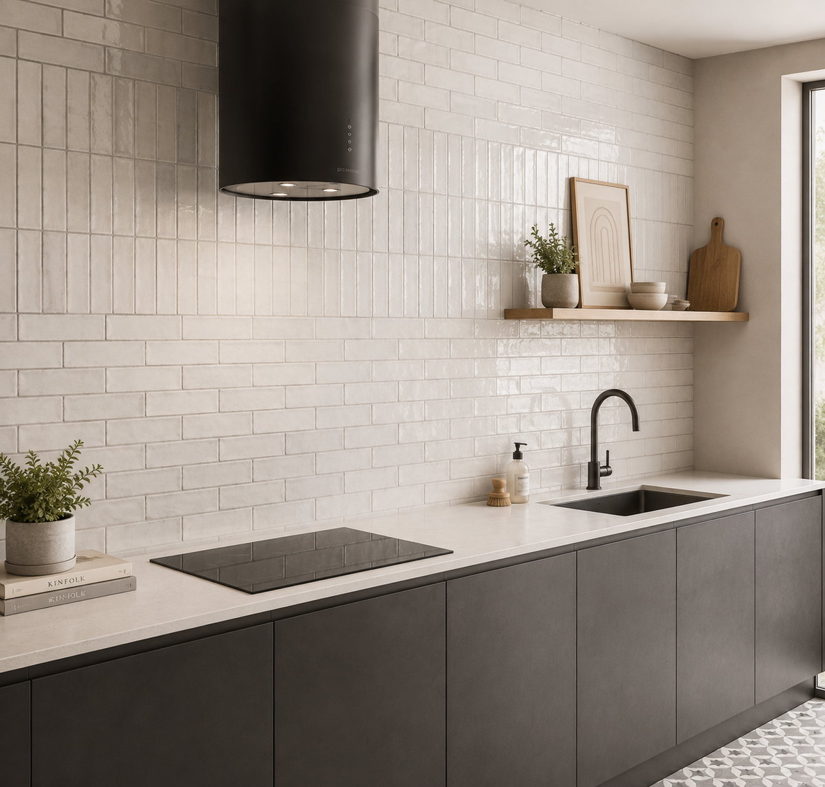 Palais White Wall Tile 20x6.5cm