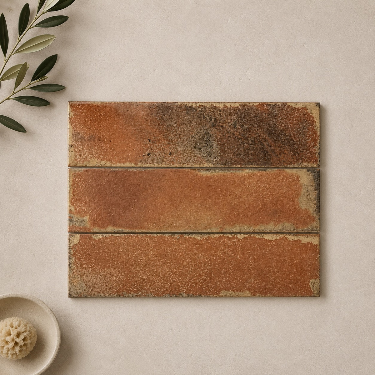 Realm Amber Wall Tile 31.5x8cm