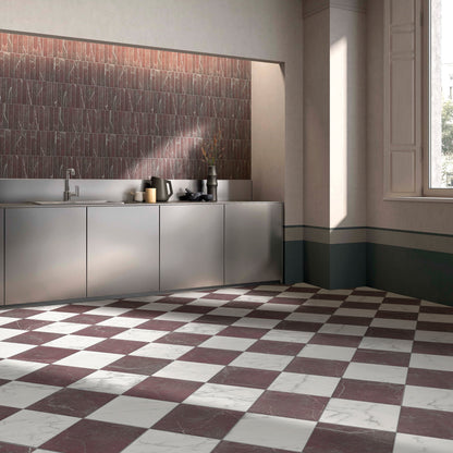 Chelsea Rose Marble Porcelain Tile 6x25cm