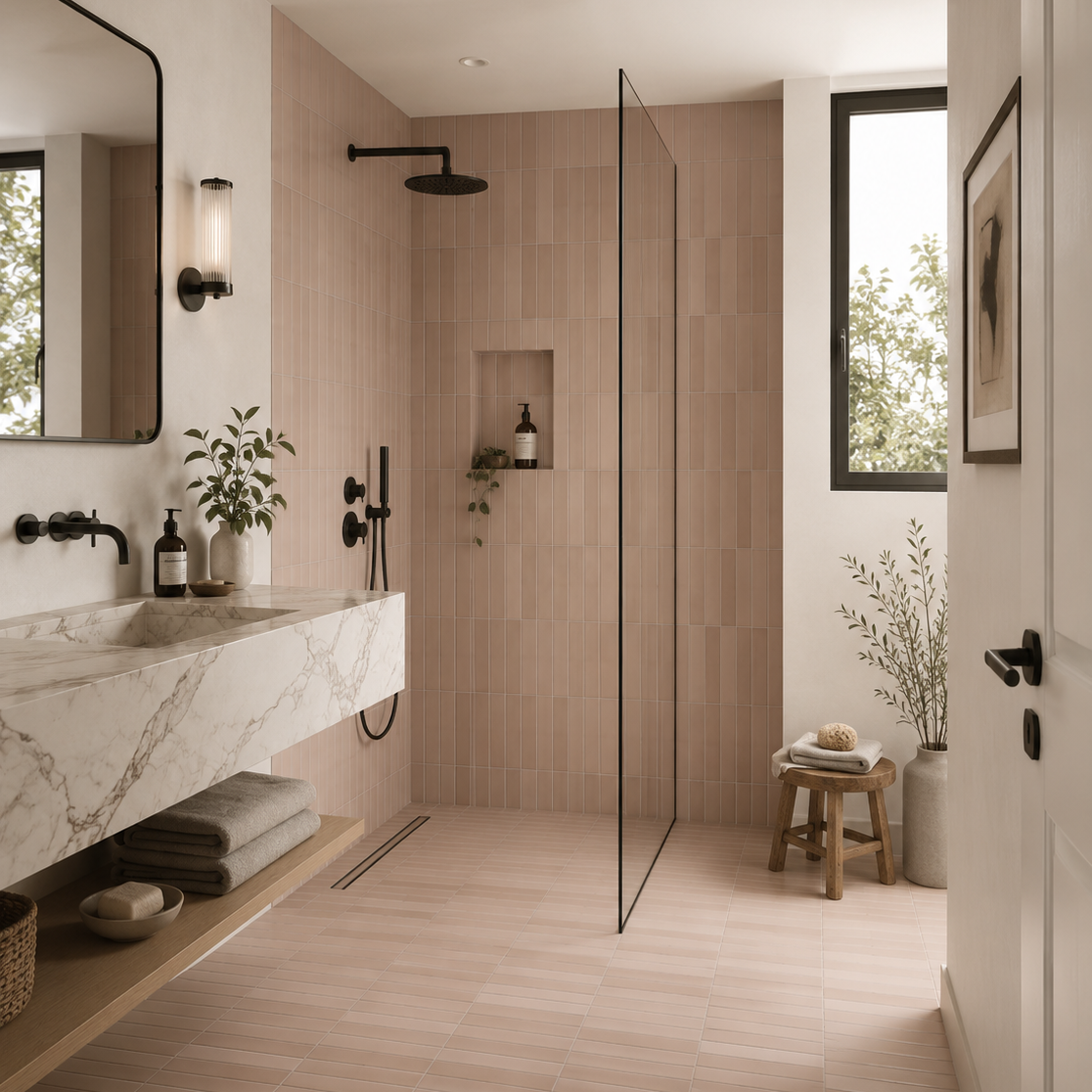 Sutton Taupe Matt Porcelain Wall Tile 6x30cm