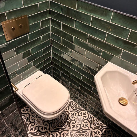 Verona Forest Green Wall Tiles 7.5x30cm