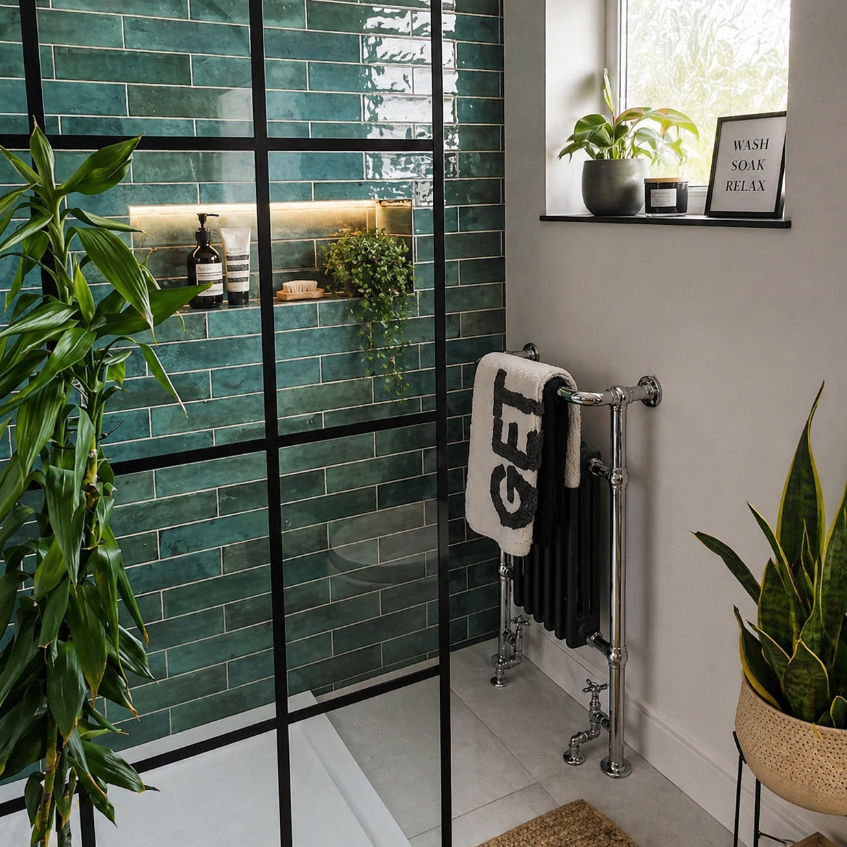 Verona Forest Green Wall Tiles 7.5x30cm