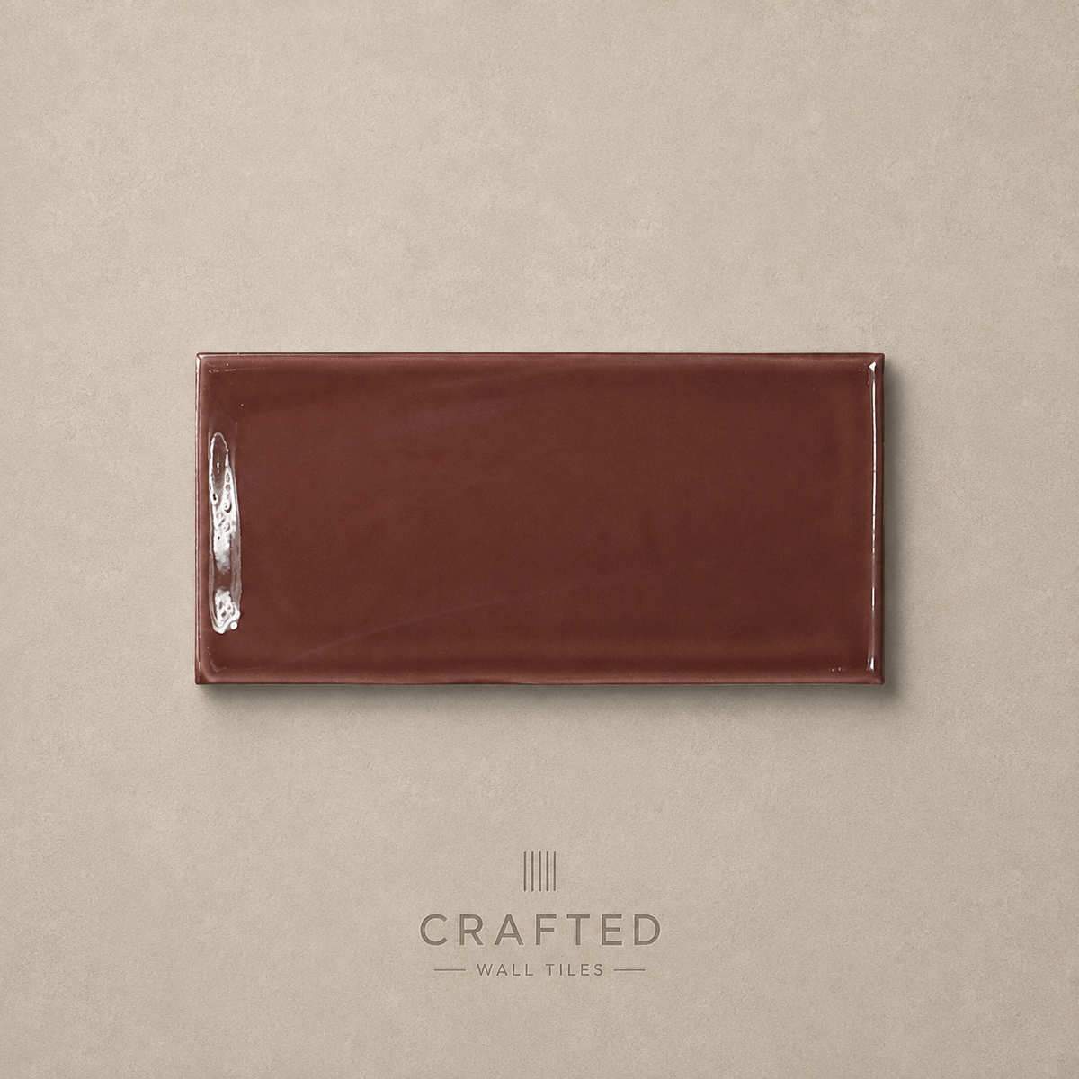 Victorian Burgundy Wall Tile 7.5x15cm